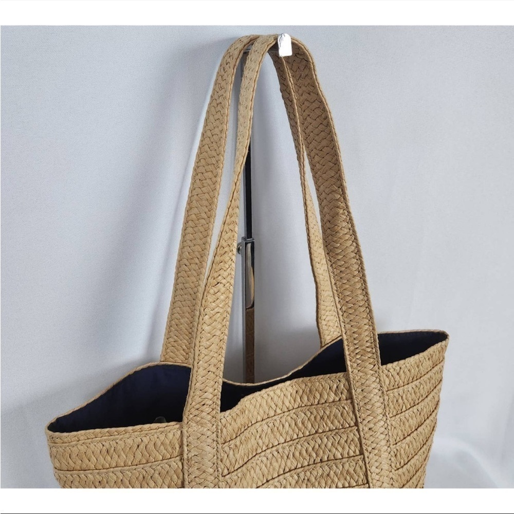 Draper James Everyday Large Straw Purse EUC - Picture 2 of 7